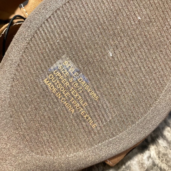 NWT Women's Brown Leopard Print Crossover Slide Sandals - Picture 5 of 5